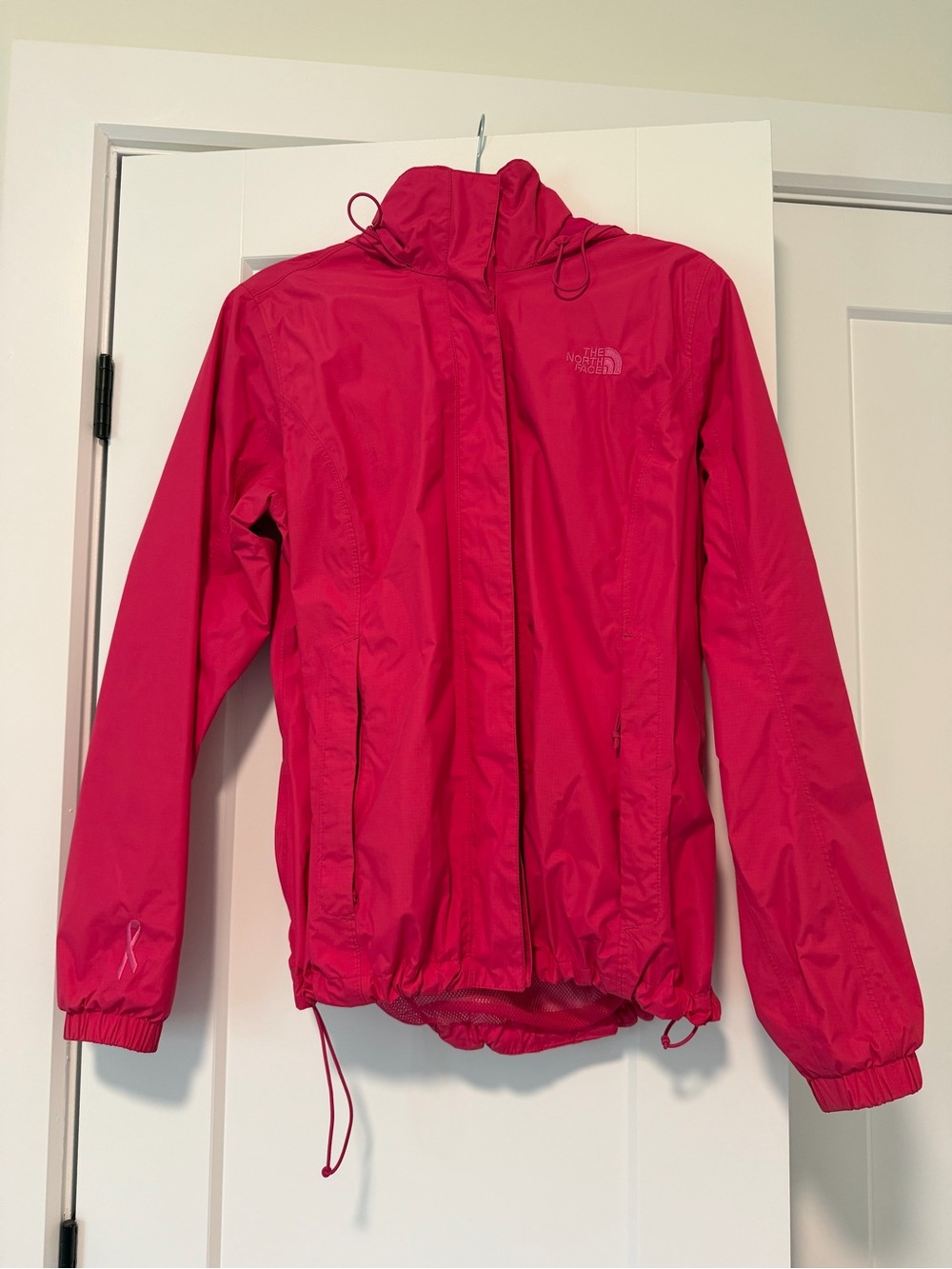 The North Face Women's Hot Pink Hooded Shell Jacket